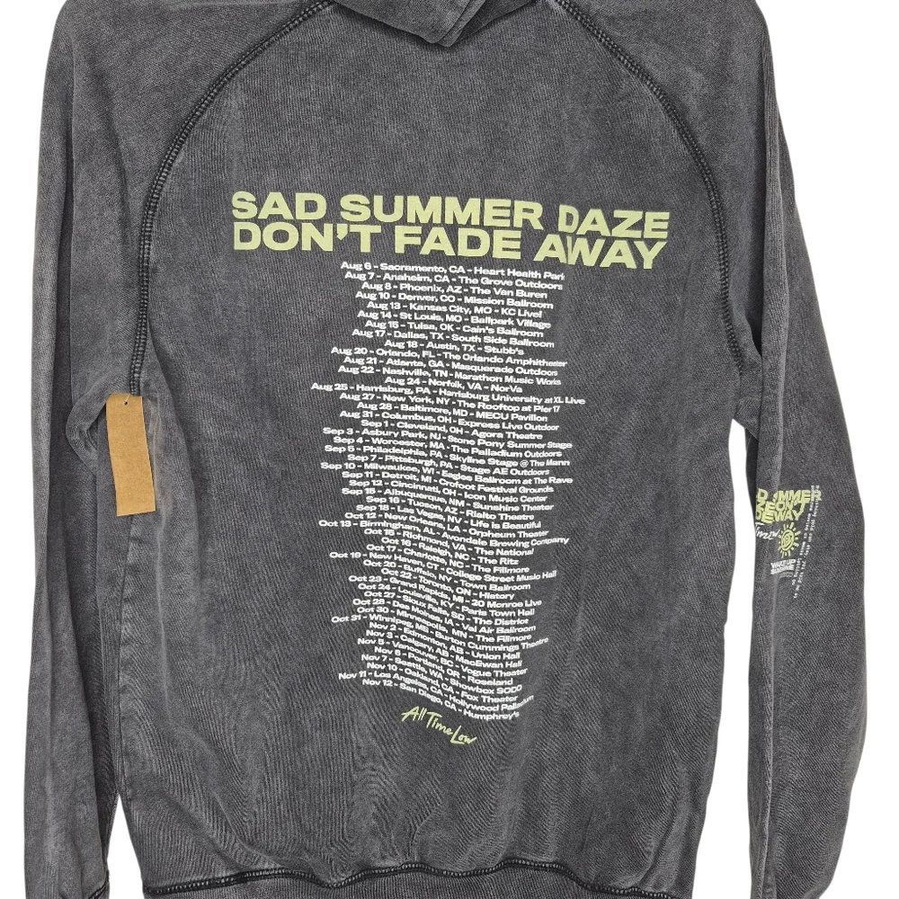 All Time Low Sad Summer Daze Dont Fade Away Tour Hoodie‎ Size Medium